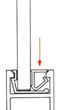 Click Systems Glazing bead side profile